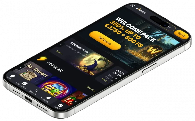 Winhero Mobile Casino - Κινητό App